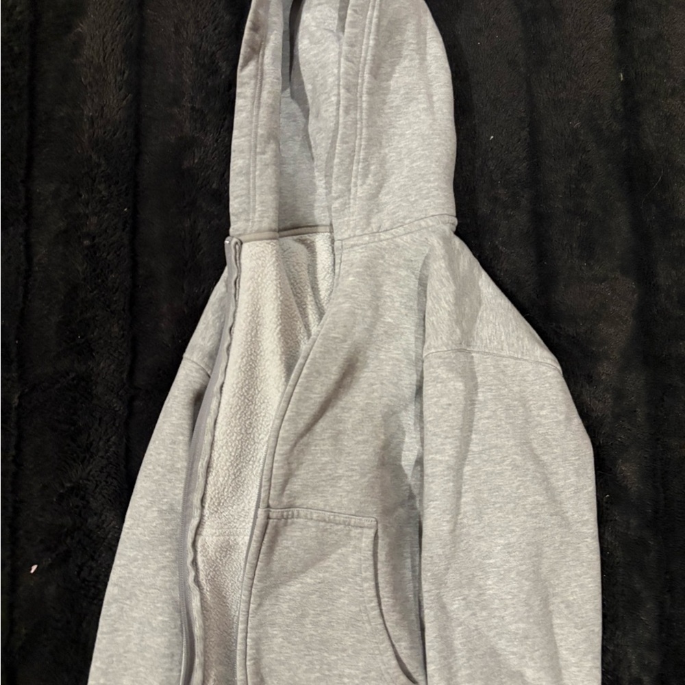 TNA Cozy Gray Fleece Hoodie